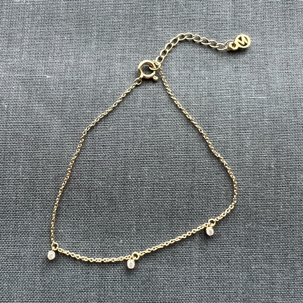 Mejuri 14K Gold Diamond Bracelet